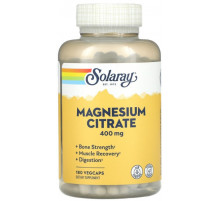 Магній цитрат Solaray Magnesium Citrate 400 мг 180 вег капсул