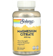 Магній цитрат Solaray Magnesium Citrate 400 мг 180 вег капсул