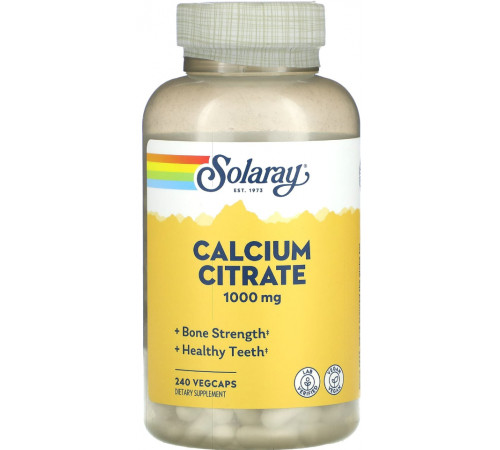 Кальций цитрат 1000 Solaray Calcium Citrate 240 капс