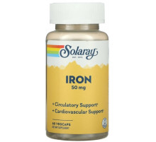 Железо хелат Solaray Iron 50 мг 60 капс
