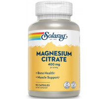 Магній цитрат Solaray Magnesium Citrate 400 мг 90 капс