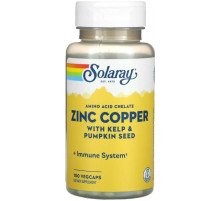 Цинк и медь Solaray Zinc Copper 100 капс