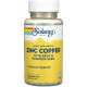 Цинк і мідь, Zinc Copper, Solaray, 100 капсул Bio