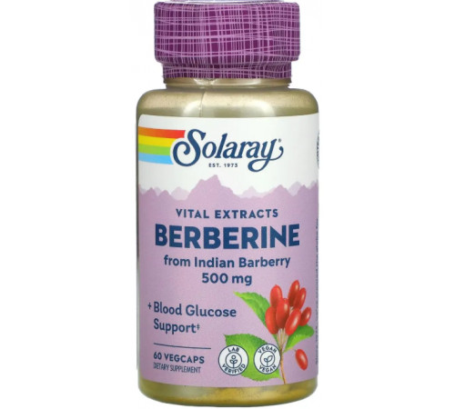 Берберін Solaray Berberine 60 вег капс