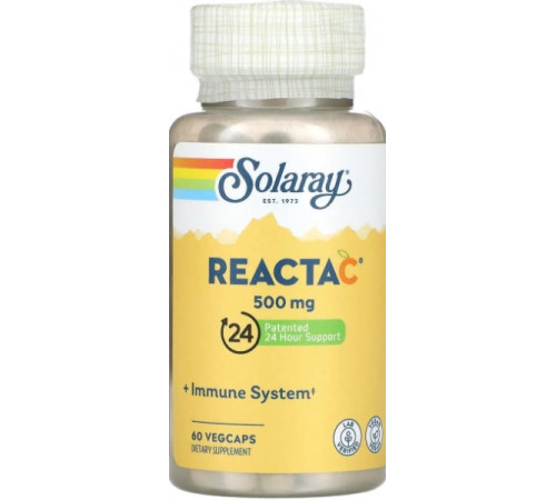 Вітамін С Solaray Reacta-C 500 мг 60 капс