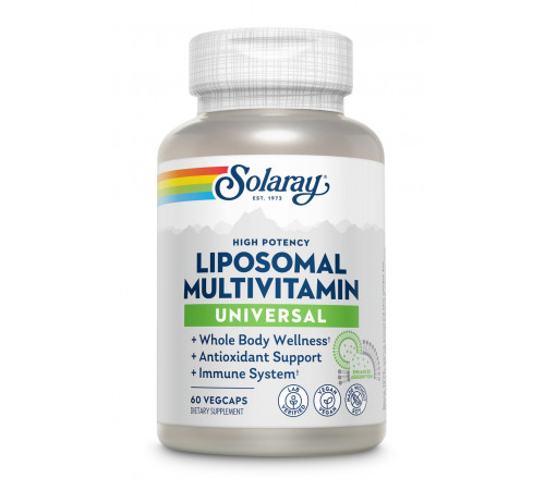 Мультивітаміни ліпосомальні Solaray Universal Liposomal Multivitamin 60 капс