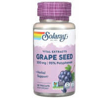 Екстракт виноградних кісточок Solaray Grape Seed 200 мг 60 вег капс