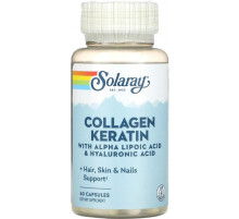 Коллаген и кератин для кожи, волос Solaray Collagen Keratin 60 капс