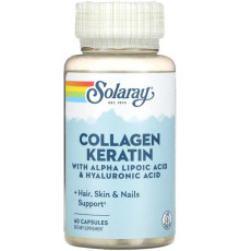 Колаген і кератин для кожи волос Solaray Collagen Keratin 60 капс