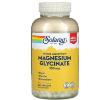 Магній гліцинат Solaray Magnesium Glycinate 350 мг 240 вег капс