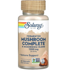 Комплекс грибів для імунітету Solaray Mushroom Complete 600 мг 60 вег капс