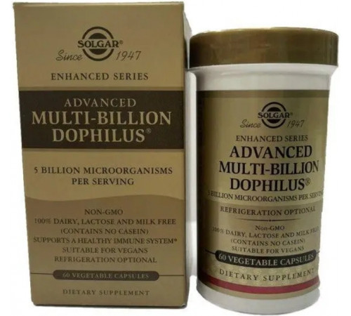 Пробіотик дофілус для травлення Solgar Multi-Billion Dophilus 60 капс