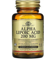 Альфа-ліпоєва кислота Solgar Alpha Lipoic Acid 50 капсул