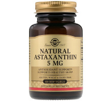 Астаксантин Solgar Astaxanthin 60 гел капс