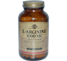 Aргінін Solgar L-Arginine 1000 мг 90 таб