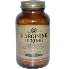 Aргінін Solgar L-Arginine 1000 мг 90 таб