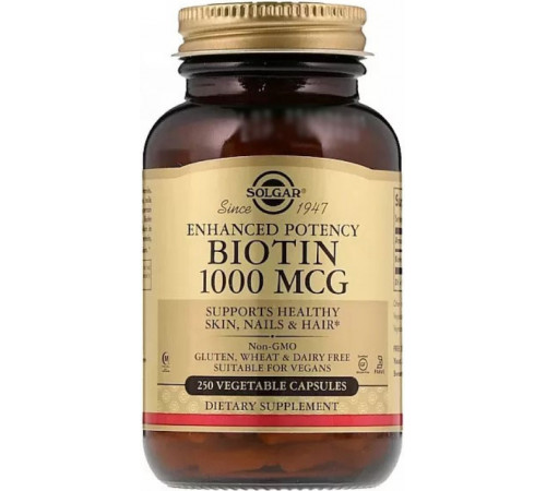 Біотин Solgar Biotin 1000 мкг 250 капс