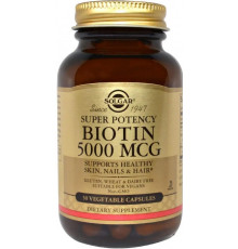 Біотин для волосся Solgar Biotin 5000 мкг 50 вег капс