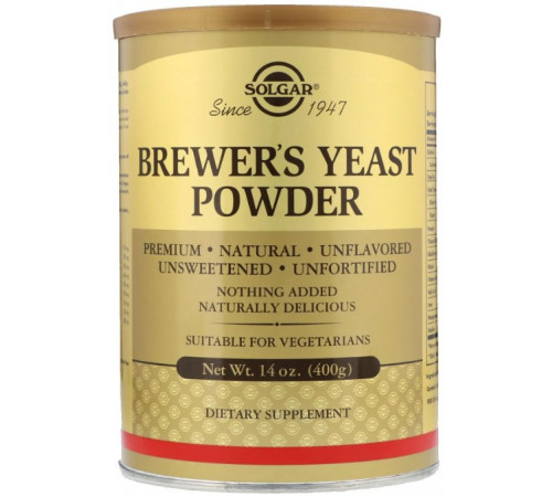 Пивні дріжджі Solgar Brewer's Yeast 400 грам