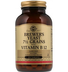 Пивні дріжджі з вітаміном B12 Solgar Brewer's Yeast with Vitamin B12 250 таб