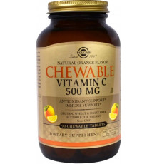 Вітамін С жувальний Solgar Chewable Vitamin C 500 мг 90 таб апельсин