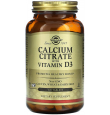 Кальцій Д3 цитрат Solgar Calcium Citrate D3 120 таб