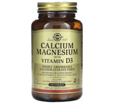 Кальций и магний с витамином Д3 Solgar Calcium Magnesium D3 150 таб