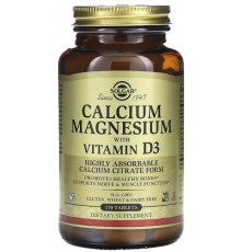 Кальцій і магній з вітаміном Д3 Solgar Calcium Magnesium D3 150 таб