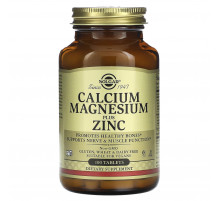 Кальций магний цинк Solgar Calcium Magnesium Plus Zinc 100 таб