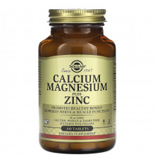 Кальцій цинк магній Solgar Calcium Magnesium Plus Zinc 100 таб