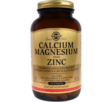 Кальцій магній цинк (Calcium Magnesium Zinc), Solgar, 250 таблеток