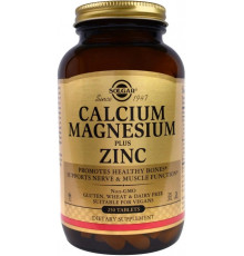 Кальцій магній цинк (Calcium Magnesium Zinc), Solgar, 250 таблеток