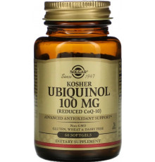 Убіхінол кошерний Solgar Kosher Ubiquinol 100 мг 60 гел капс