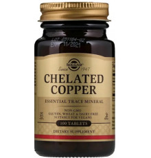 Мідь хелатна Solgar Chelated Copper 100 таб