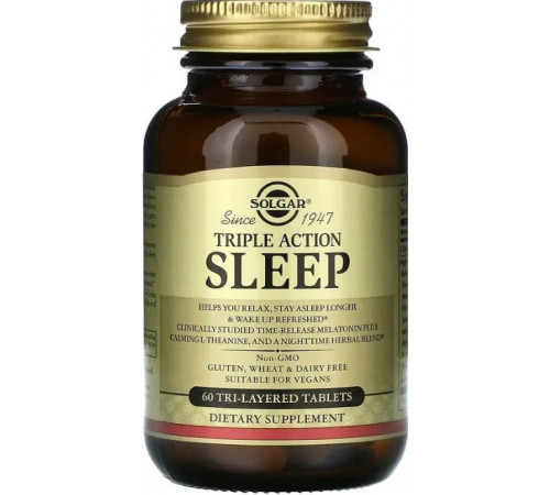 Комплекс для покращення сну Solgar Sleep 60 таб