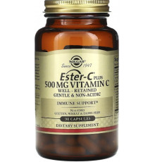 Вітамін С естер плюс Solgar Ester-C Plus Vitamin C 500 мг 90 капс