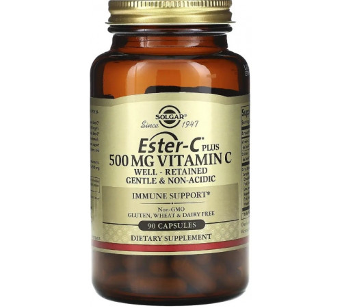 Вітамін С естер плюс Solgar Ester-C Plus Vitamin C 500 мг 90 капс