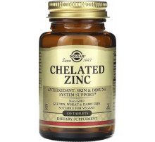 Хелат цинку Solgar Chelated Zinc 100 таб