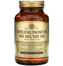 Холін та Інозитол Solgar Choline/Inositol 100 вег капс