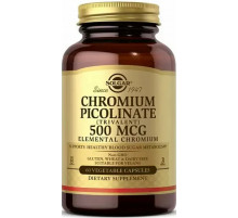 Хром пиколинат Solgar Chromium Picolinate 500 мкг 60 вегетарианских капсул