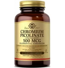 Хром піколінат Solgar Chromium Picolinate 500 мкг 60 вегетаріанських капсул