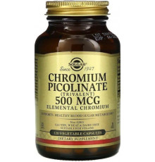 Хром піколінат Solgar Chromium Picolinate 500 мкг 120 капс