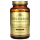 Вітамін А і Д з олії печінки тріски Solgar Cod Liver Oil Vitamins A & D 250 гелевих капсул