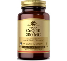 Коэнзим Q10 для веганов Solgar VeganCoQ-10  200 мг 30 вег капс