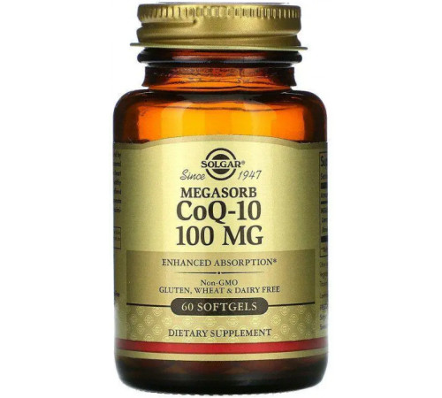 Коэнзим CoQ-10 Solgar Megasorb CoQ-10 60 гел капс