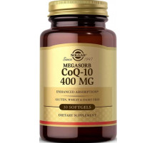 Коэнзим Q10 Solgar Megasorb CoQ-10 400 мг 30 гел капс