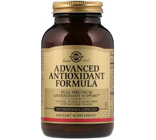 Антиоксидантний комплекс Solgar Advanced Antioxidant Formula 120 вег капс