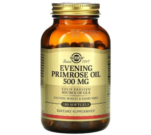 Олія вечірньої примули Solgar Evening Primrose Oil 500 мг 180 капсул
