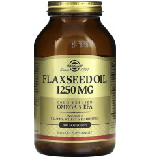 Лляна олія Solgar Flaxseed Oil 1250 мкг 100 гел капс