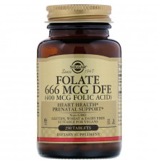 Фолат Solgar Folate 400 мкг 250 таблеток
